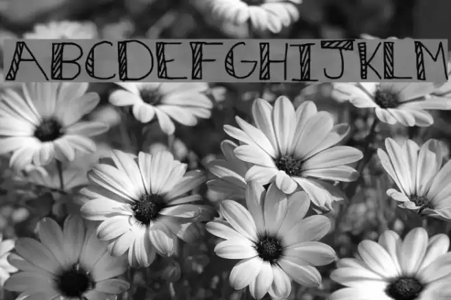 Stripes and bubbles Шрифта examples