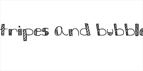 Stripes and bubbles Logo