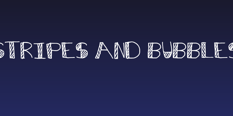 Stripes and bubbles Social Header