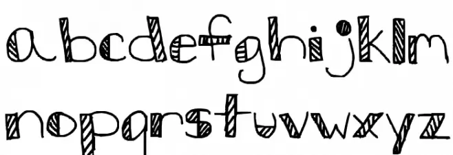 Stripes and bubbles 字体 小写