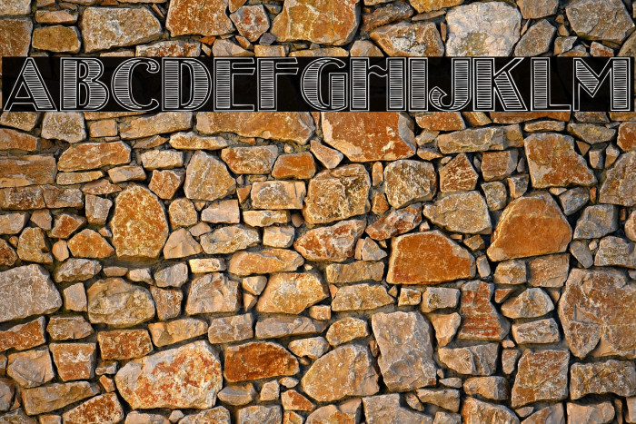 StripesCaps Font examples