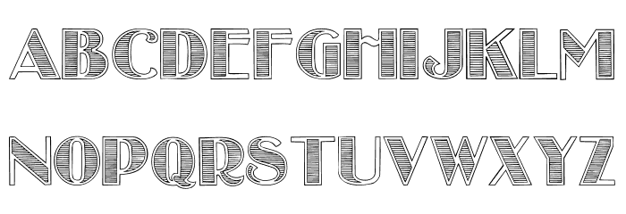 StripesCaps Font LOWERCASE