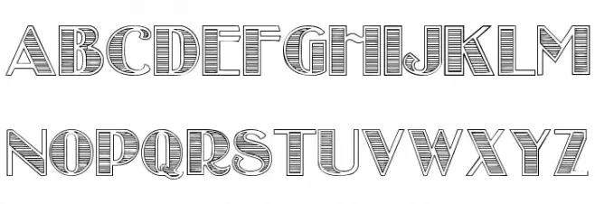 StripesCaps Font Litere mari