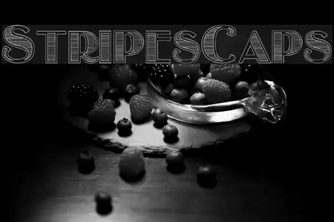 StripesCaps Font examples