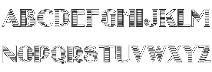 StripesCaps Font LOWERCASE