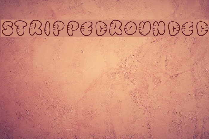 StrippedRounded Font examples