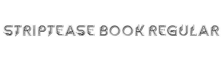 Striptease Book Regular  नि: शुल्क फ़ॉन्ट्स डाउनलोड