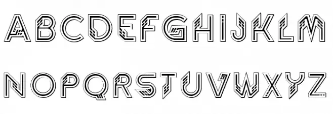Striptease Book Regular Font LOWERCASE
