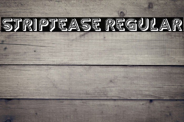 Striptease Regular Example 1