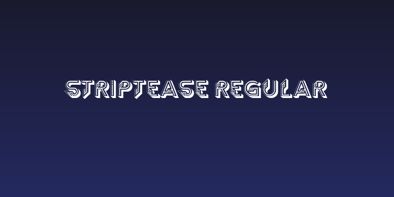 Striptease Regular Social Header
