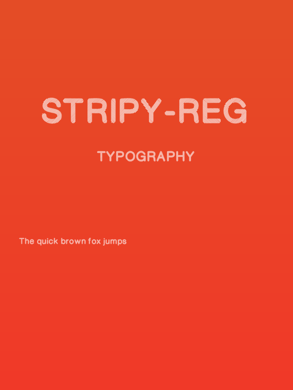 Stripy-Reg Poster