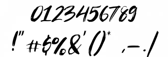 Striverx Font OTHER CHARS