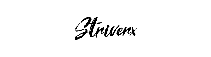 Striverx  नि: शुल्क फ़ॉन्ट्स डाउनलोड