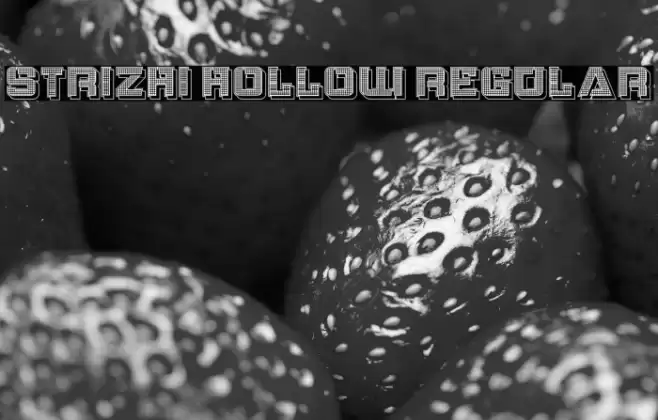 Strizhi Hollow Regular Font examples
