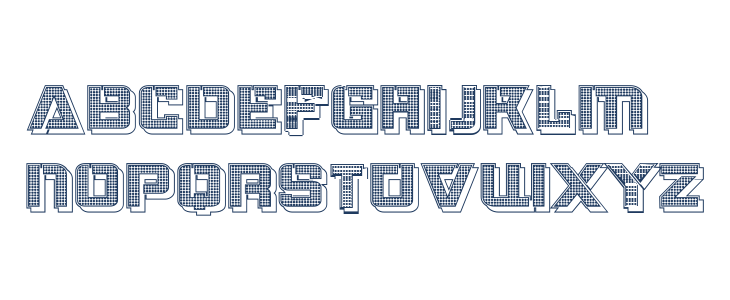 Strizhi Hollow Regular Lowercase