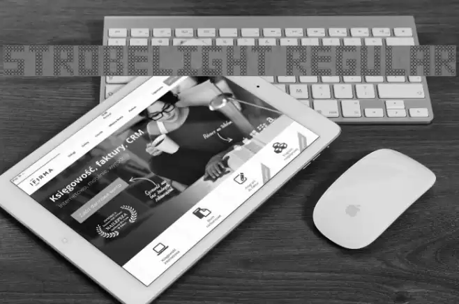 Strobelight Regular Font examples