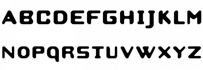 Strobo Schriftart Groß