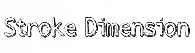 Stroke Dimension  تنزيل الخطوط