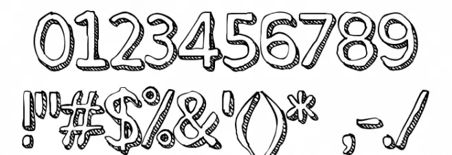 Stroke Dimension Font OTHER CHARS