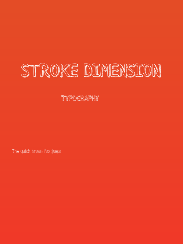 Stroke Dimension Poster