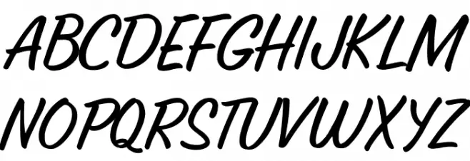 Stroke Genius Font UPPERCASE