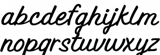 Stroke Genius Font LOWERCASE