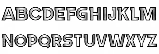 Stroke Regular Schriftart Groß