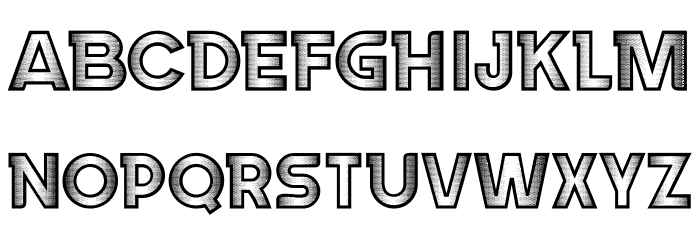 Stroke Regular Font LOWERCASE