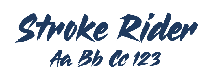Stroke Rider Font Preview