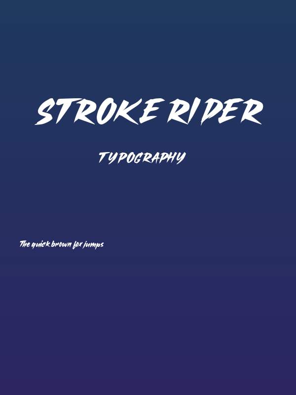 Stroke Rider Poster