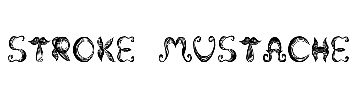 Stroke mustache  baixar fontes gratis