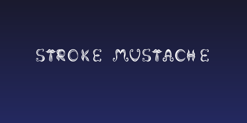 Stroke mustache Social Header