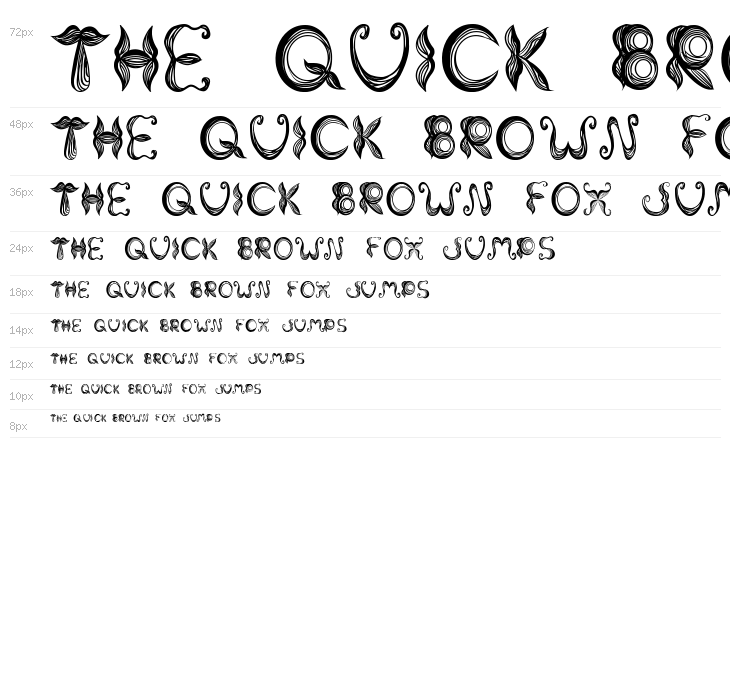 Stroke mustache Waterfall