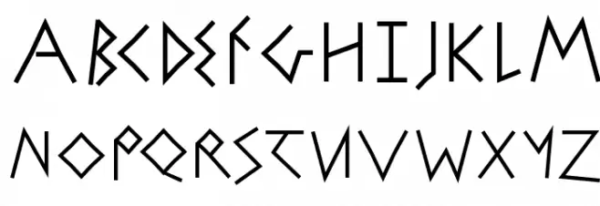 StrokeBorn-Bold Schriftart Kleinbuchstaben