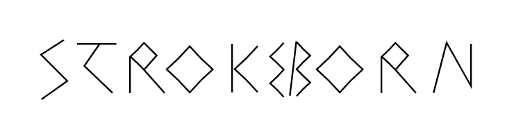 StrokeBorn  baixar fontes gratis