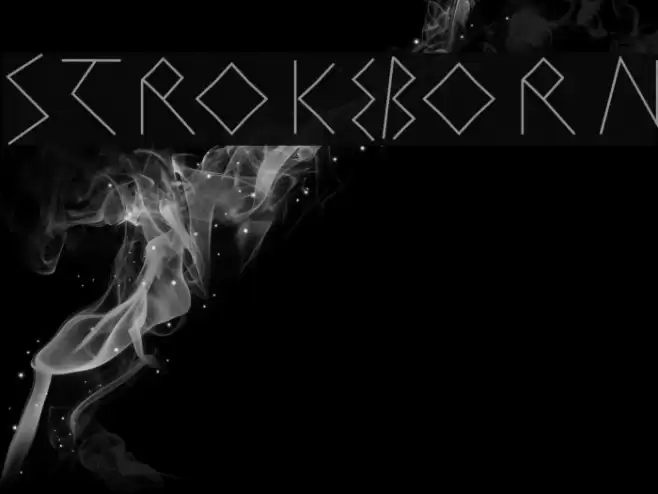 StrokeBorn Font examples