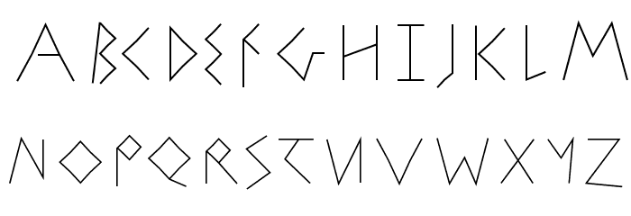 StrokeBorn Font LOWERCASE