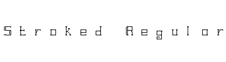 Stroked Regular  フリーフォントのダウンロード