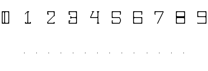 Stroked Regular Font OTHER CHARS
