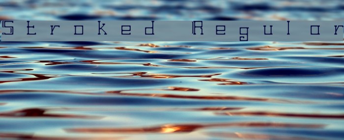 Stroked Regular Font examples