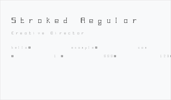 Stroked Regular Business Card