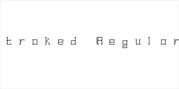 Stroked Regular Logo