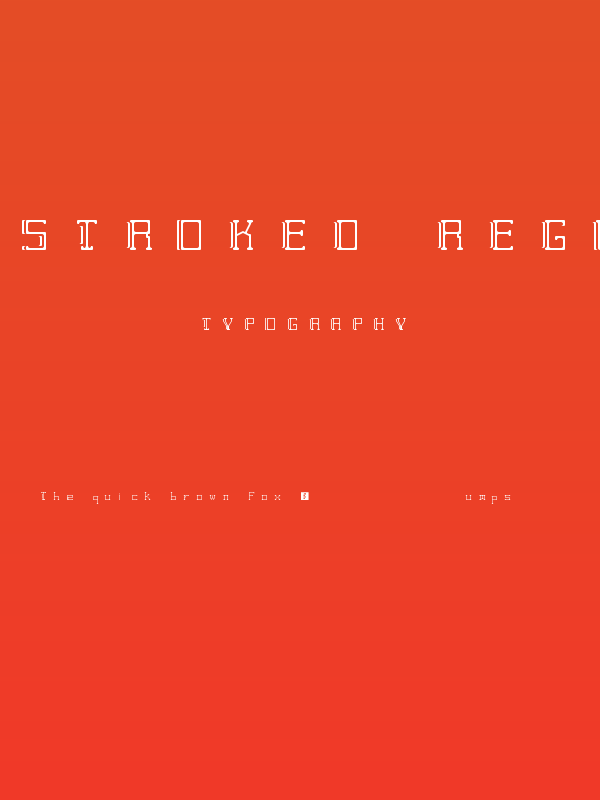 Stroked Regular Poster