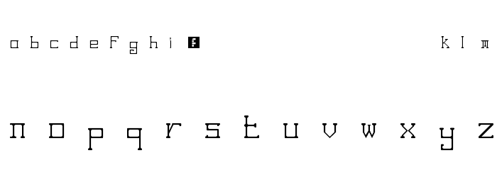 Stroked Regular Font LOWERCASE