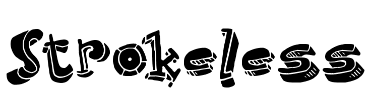 Strokeless  免费字体下载