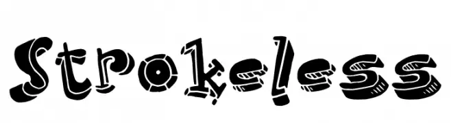 Strokeless  Frei Schriftart Herunterladen