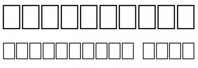 Strokeless Font OTHER CHARS