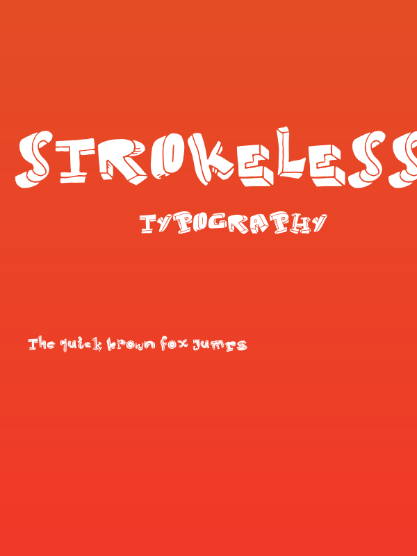 Strokeless Poster