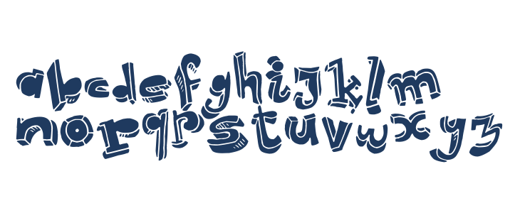 Strokeless Lowercase