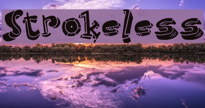 Strokeless Font examples